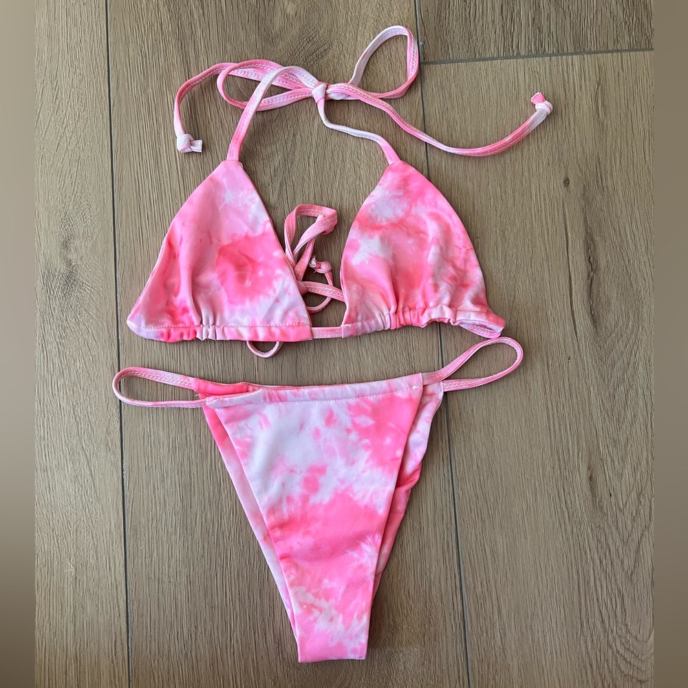 Lioness Pink Tie-Dye Bikini